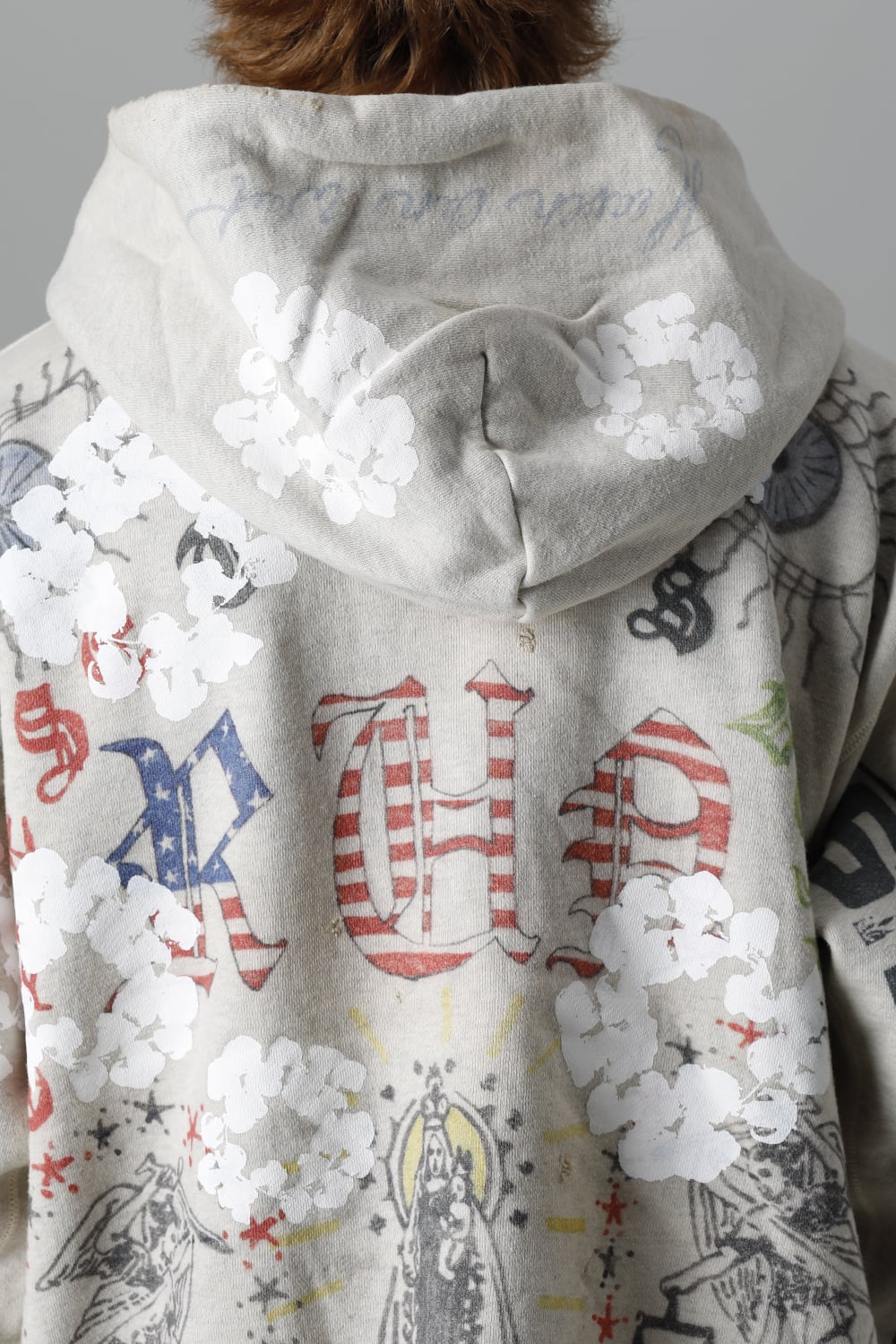 DENIM TEARS × ©SAINT M×××××× "SAINT TEARS" Graffiti Hoodie