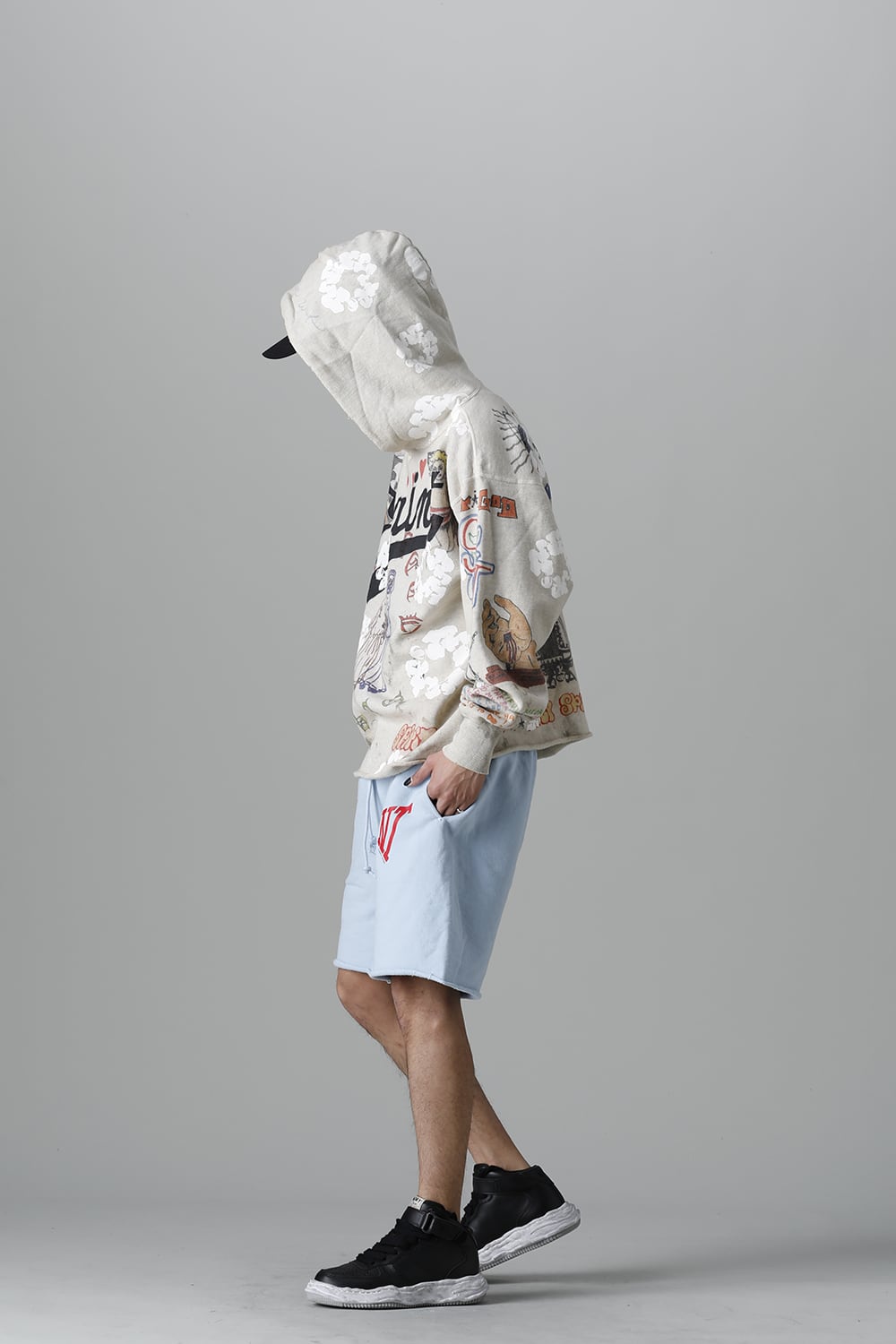 DENIM TEARS × ©SAINT M×××××× "SAINT TEARS" Graffiti Hoodie