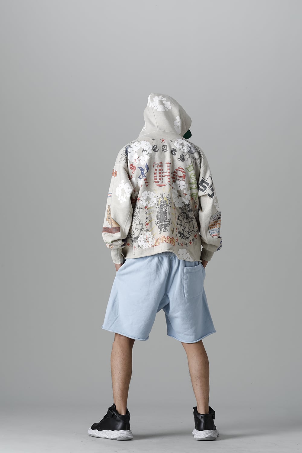 DENIM TEARS × ©SAINT M×××××× "SAINT TEARS" Graffiti Hoodie