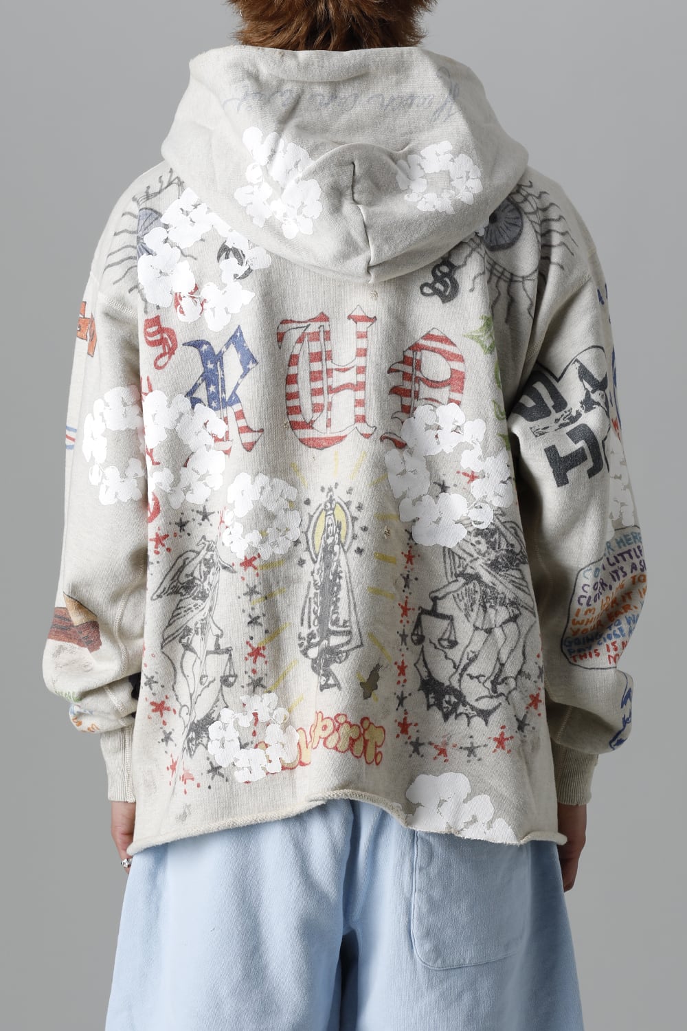 DENIM TEARS × ©SAINT M×××××× "SAINT TEARS" Graffiti Hoodie