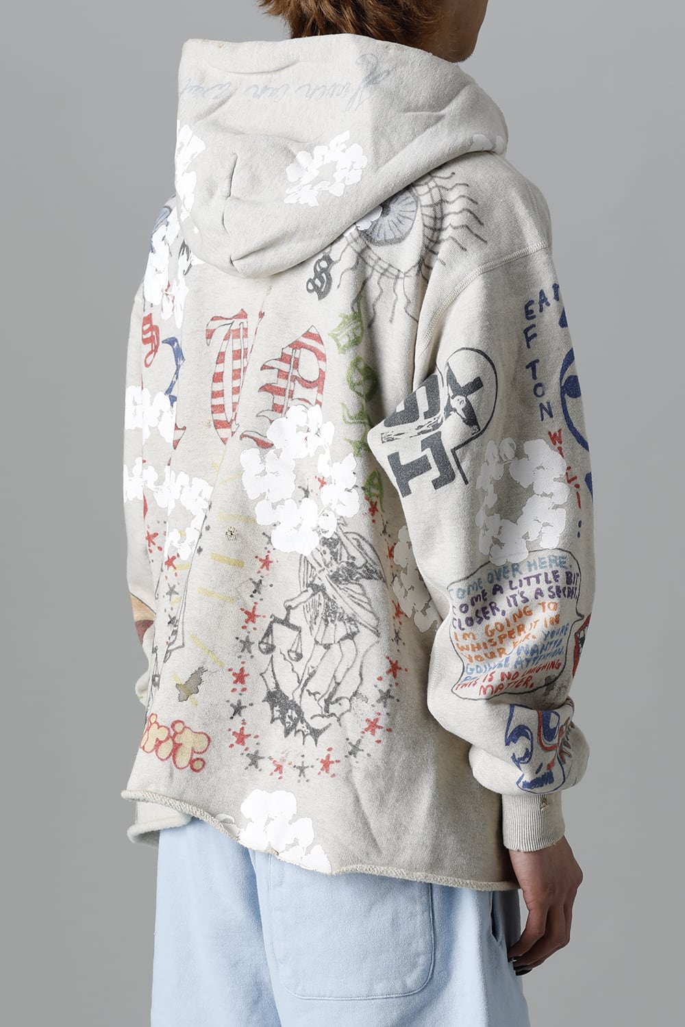 DENIM TEARS × ©SAINT M×××××× "SAINT TEARS" Graffiti Hoodie