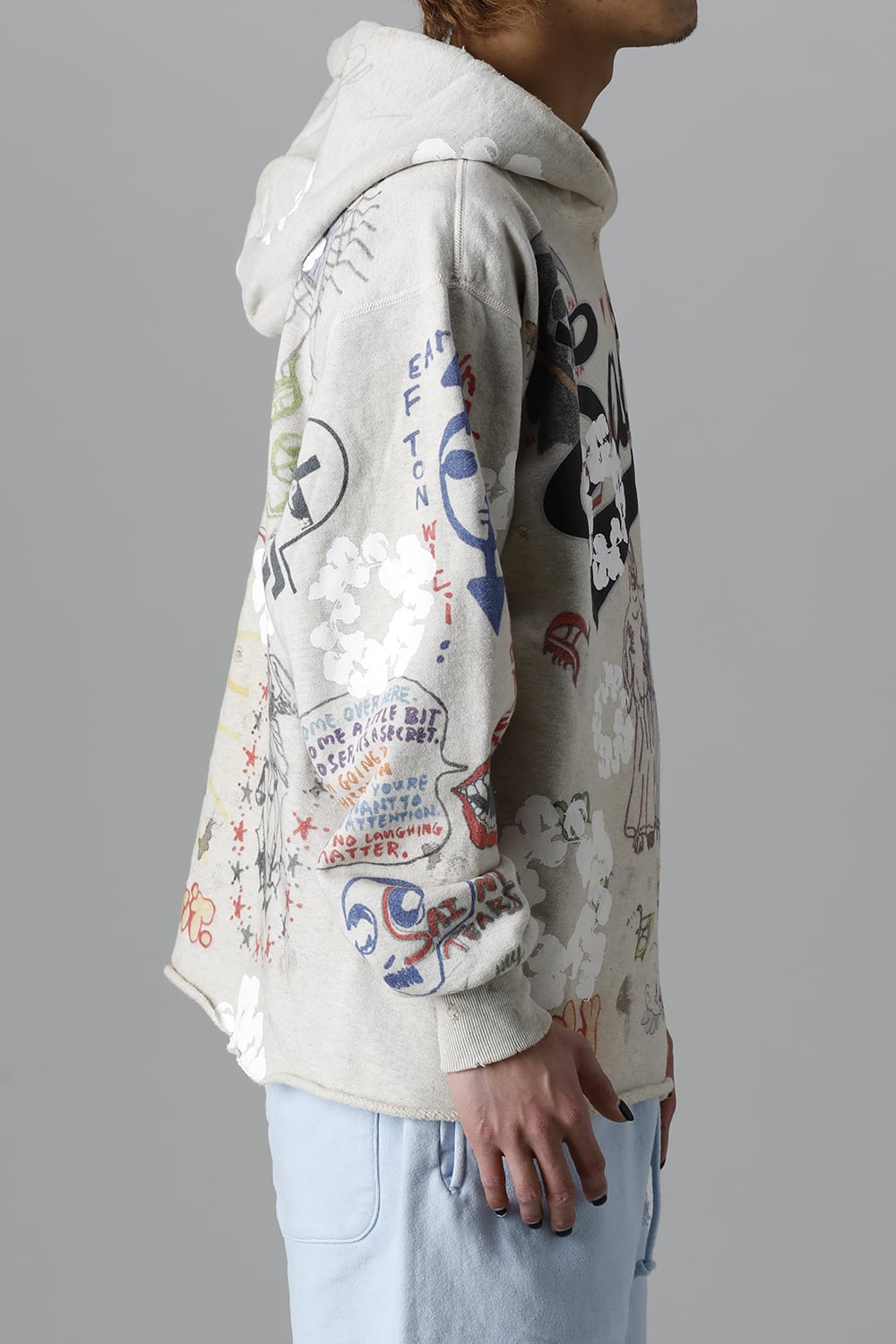 DENIM TEARS × ©SAINT M×××××× "SAINT TEARS" Graffiti Hoodie