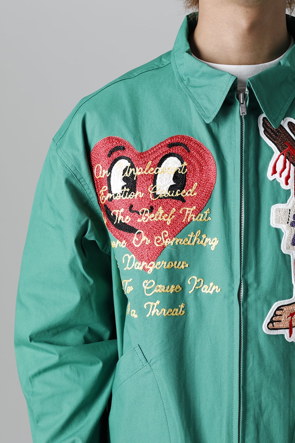 DENIM TEARS × ©SAINT M×××××× "SAINT TEARS" Swing Top Jacket Green