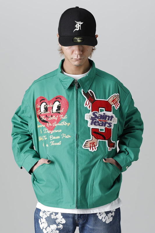 DENIM TEARS × ©SAINT M×××××× "SAINT TEARS" Swing Top Jacket Green