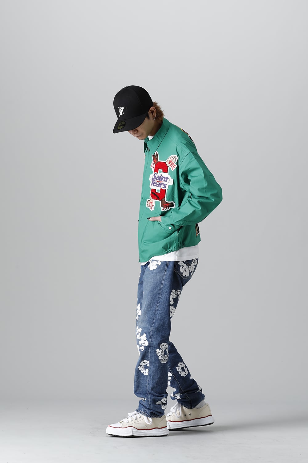 DENIM TEARS × ©SAINT M×××××× "SAINT TEARS" Swing Top Jacket Green