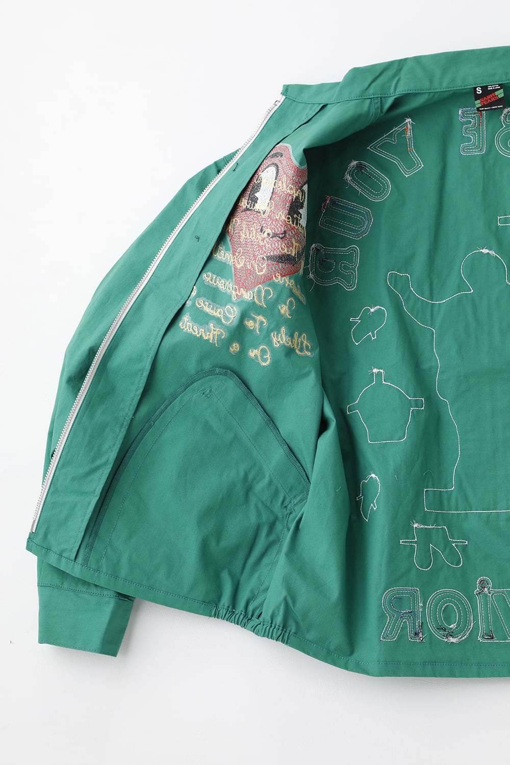 DENIM TEARS × ©SAINT M×××××× "SAINT TEARS" Swing Top Jacket Green