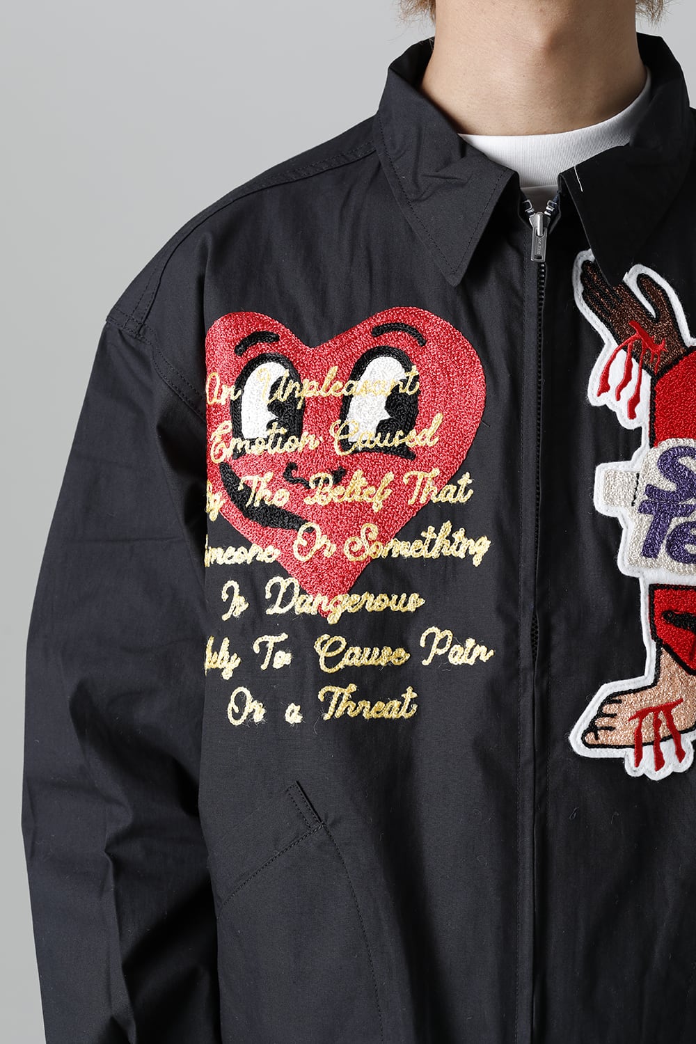 DENIM TEARS × ©SAINT M×××××× "SAINT TEARS" Swing Top Jacket Black