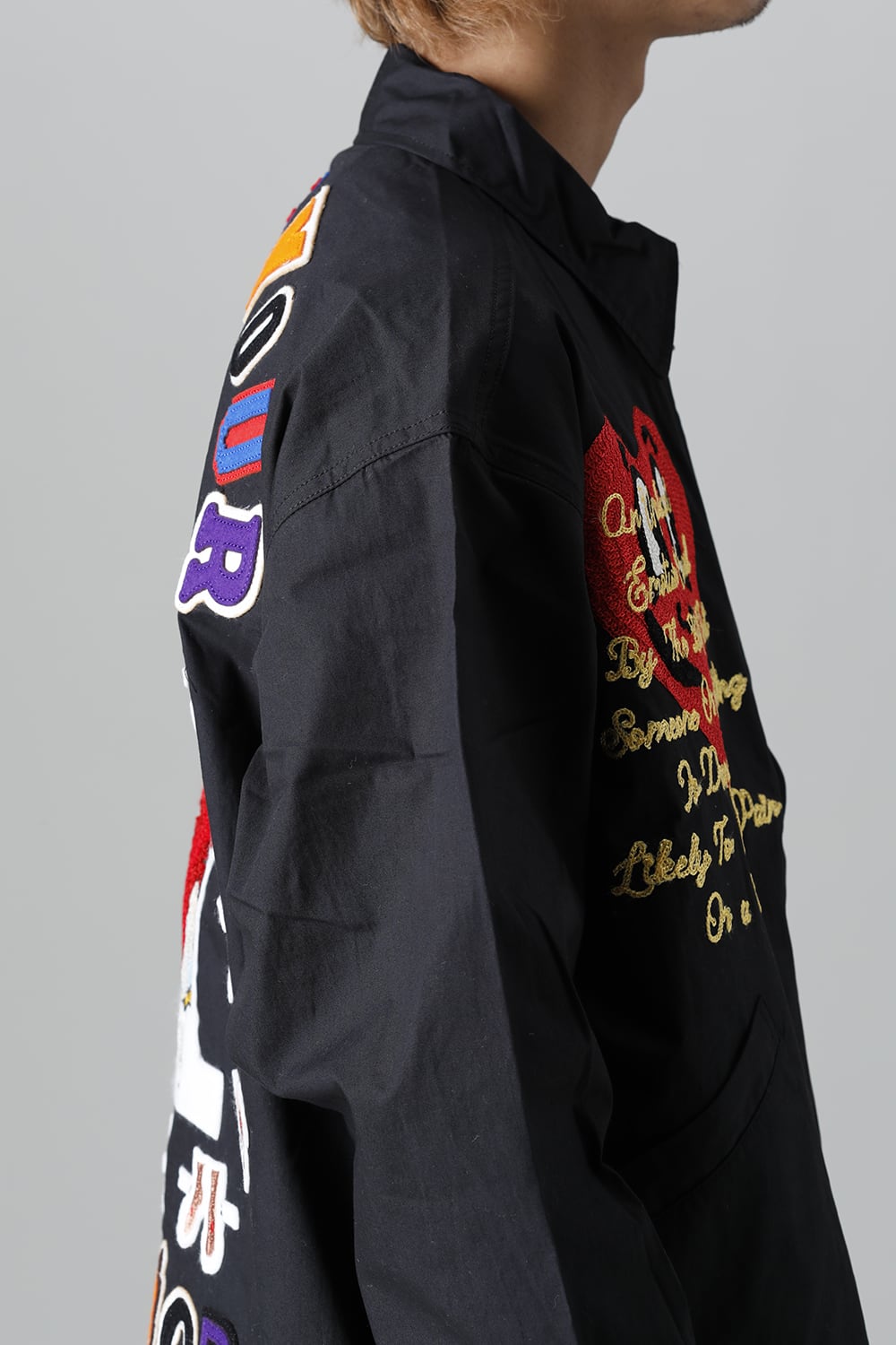 DENIM TEARS × ©SAINT M×××××× "SAINT TEARS" Swing Top Jacket Black