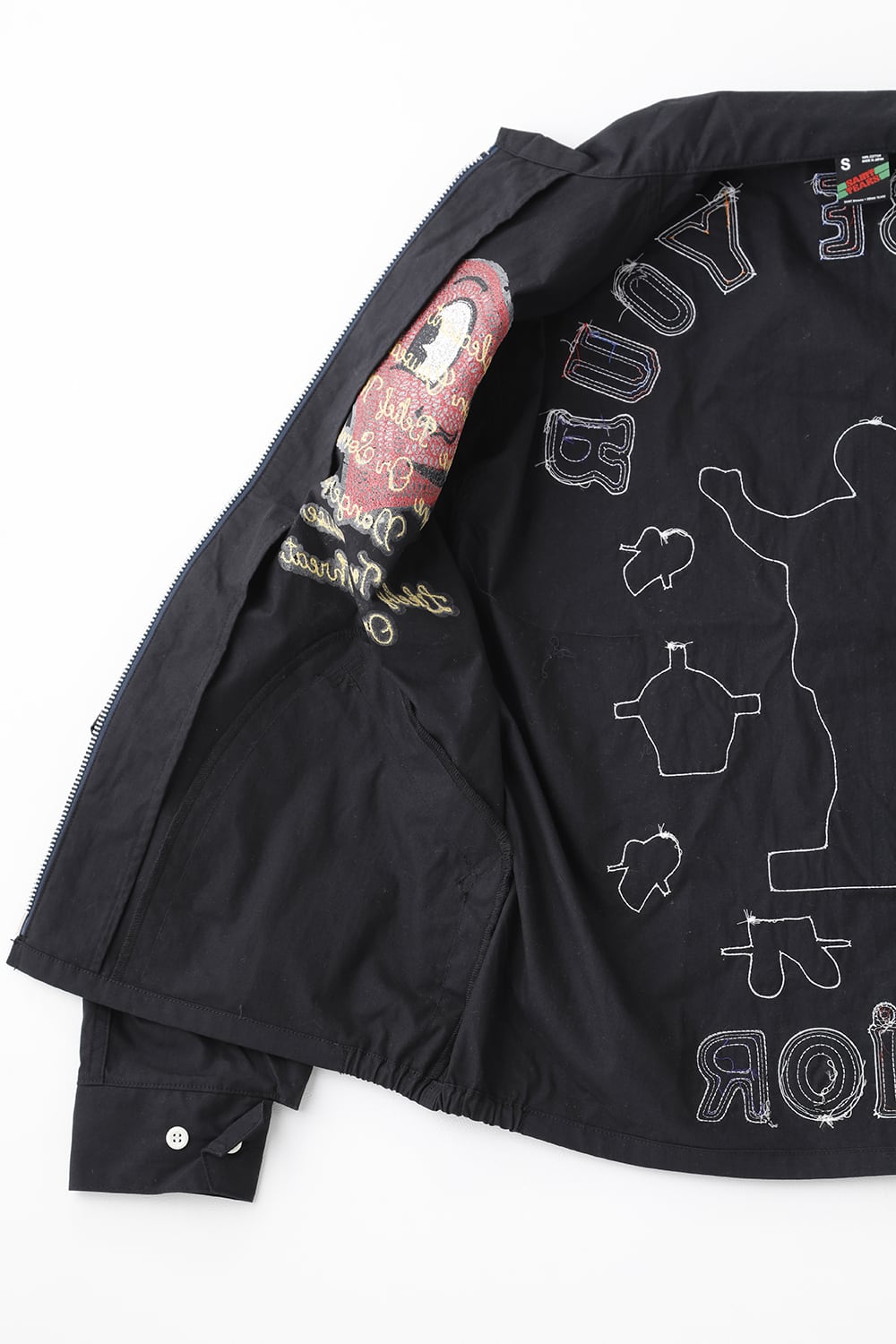 DENIM TEARS × ©SAINT M×××××× "SAINT TEARS" Swing Top Jacket Black