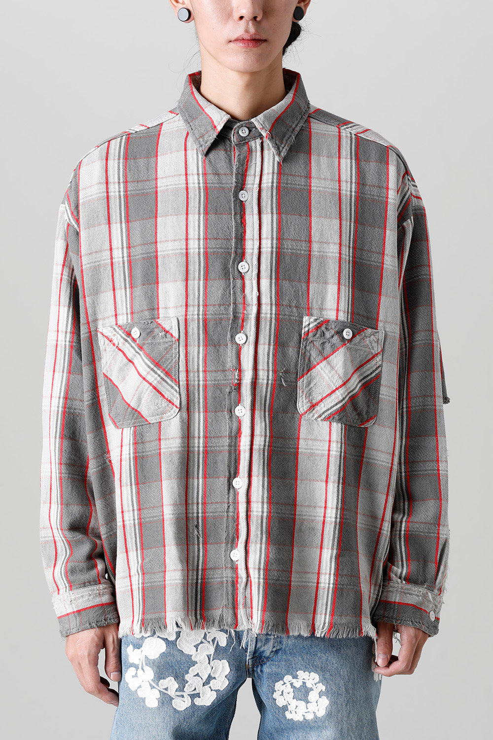 シャーマーアカデミー × セントマイケル フランネルシャツ