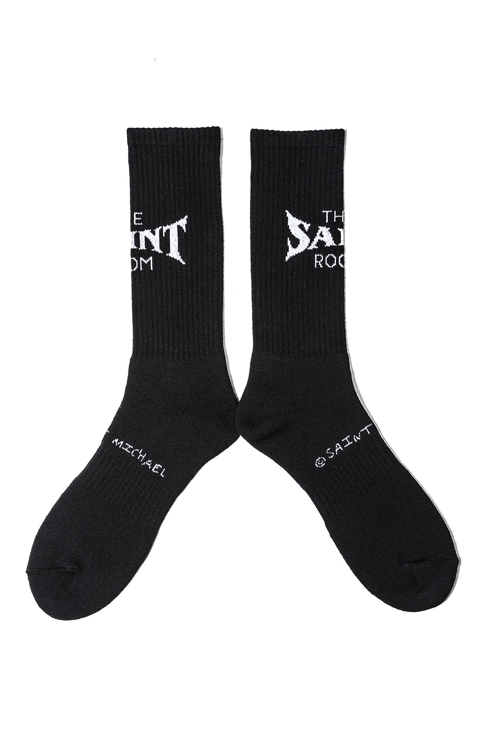 SHERMER ACADEMY × ©SAINT M×××××× SAINT ROOM Socks Black × White