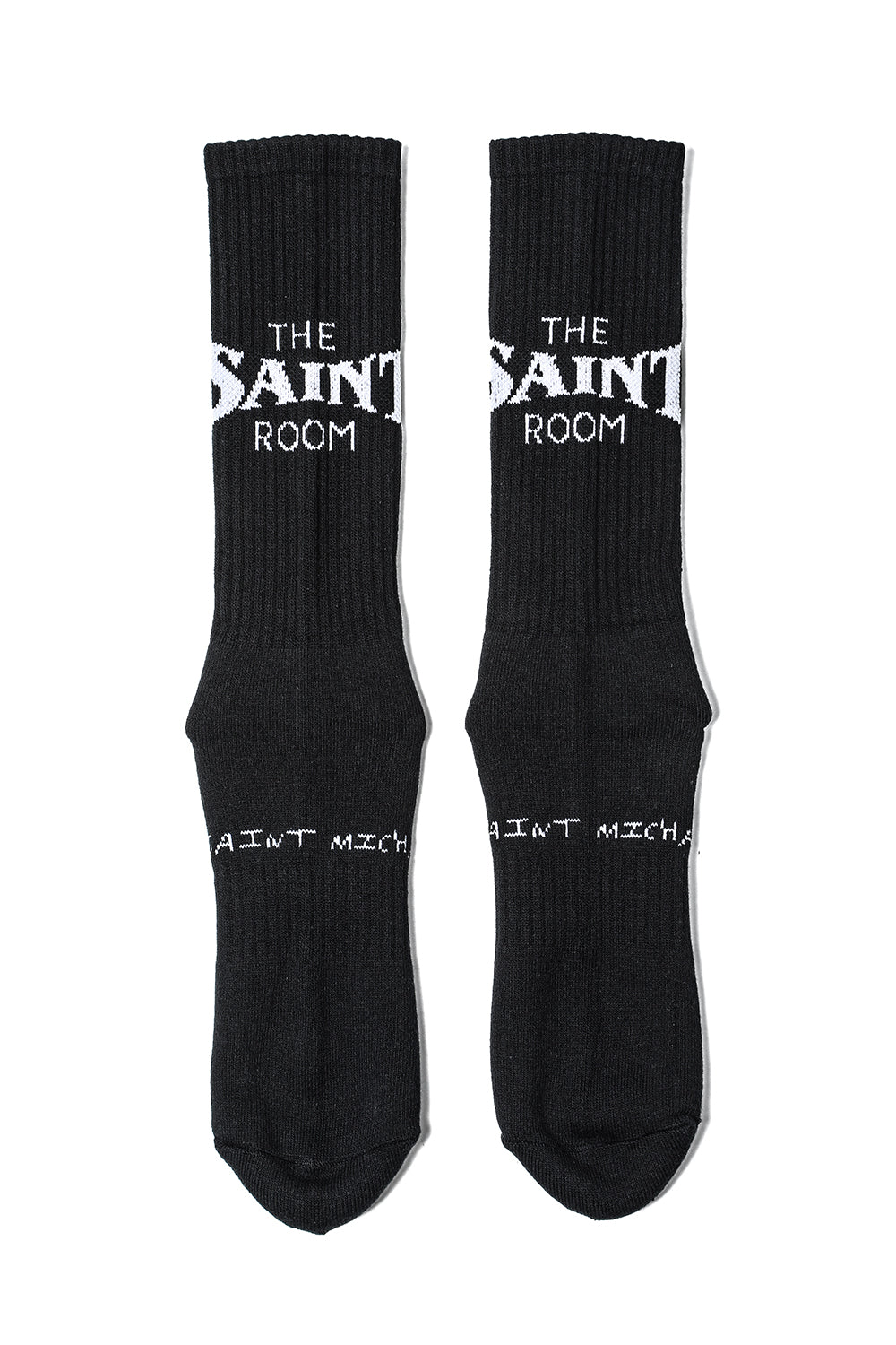 SHERMER ACADEMY × ©SAINT M×××××× SAINT ROOM Socks Black × White