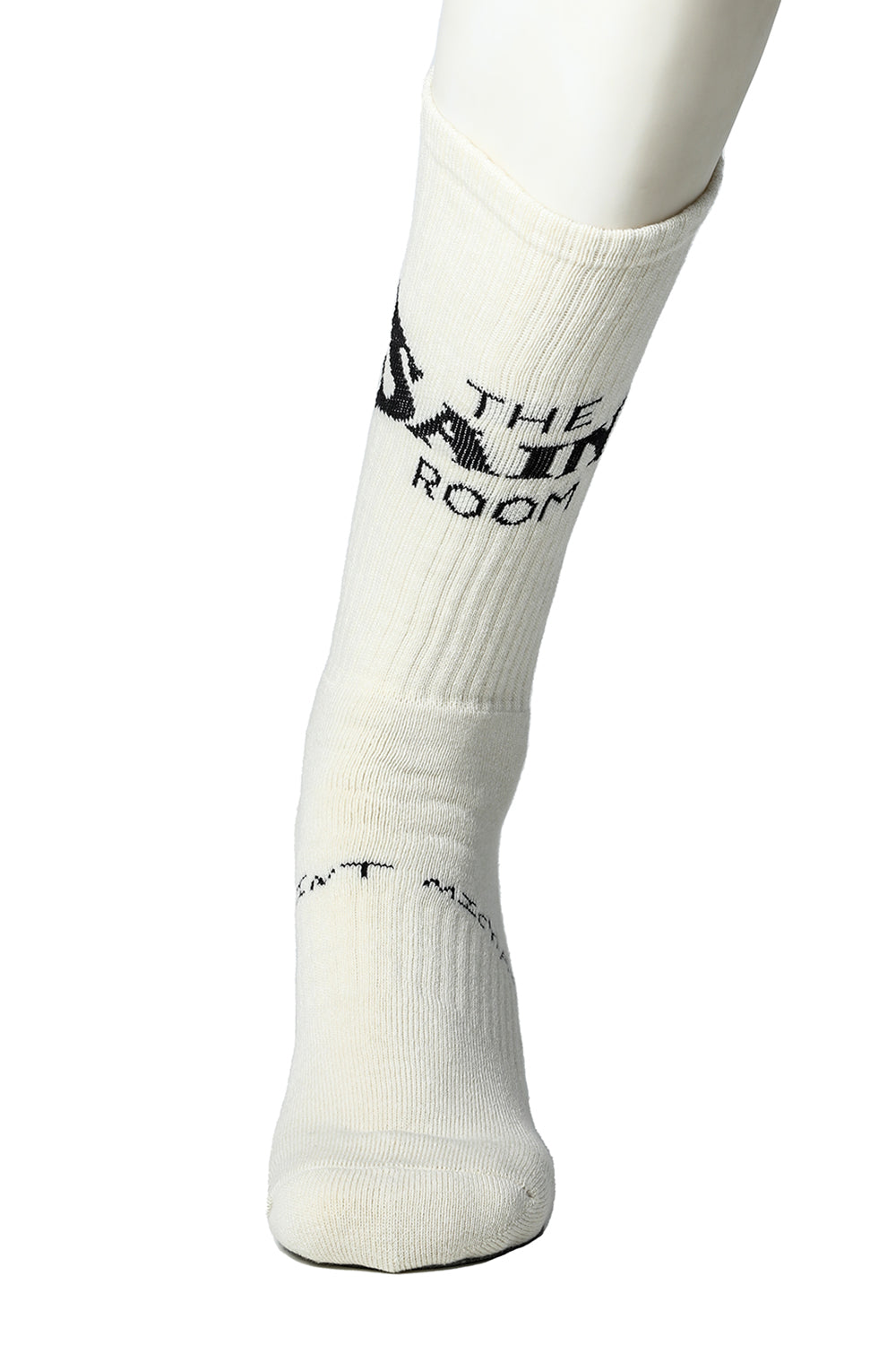 SHERMER ACADEMY × ©SAINT M×××××× SAINT ROOM Socks Ecru × Black