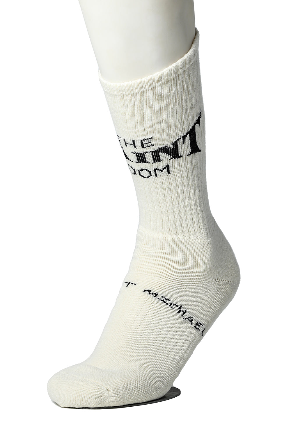 SHERMER ACADEMY × ©SAINT M×××××× SAINT ROOM Socks Ecru × Black