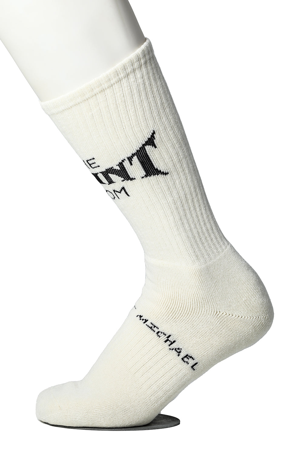 SHERMER ACADEMY × ©SAINT M×××××× SAINT ROOM Socks Ecru × Black