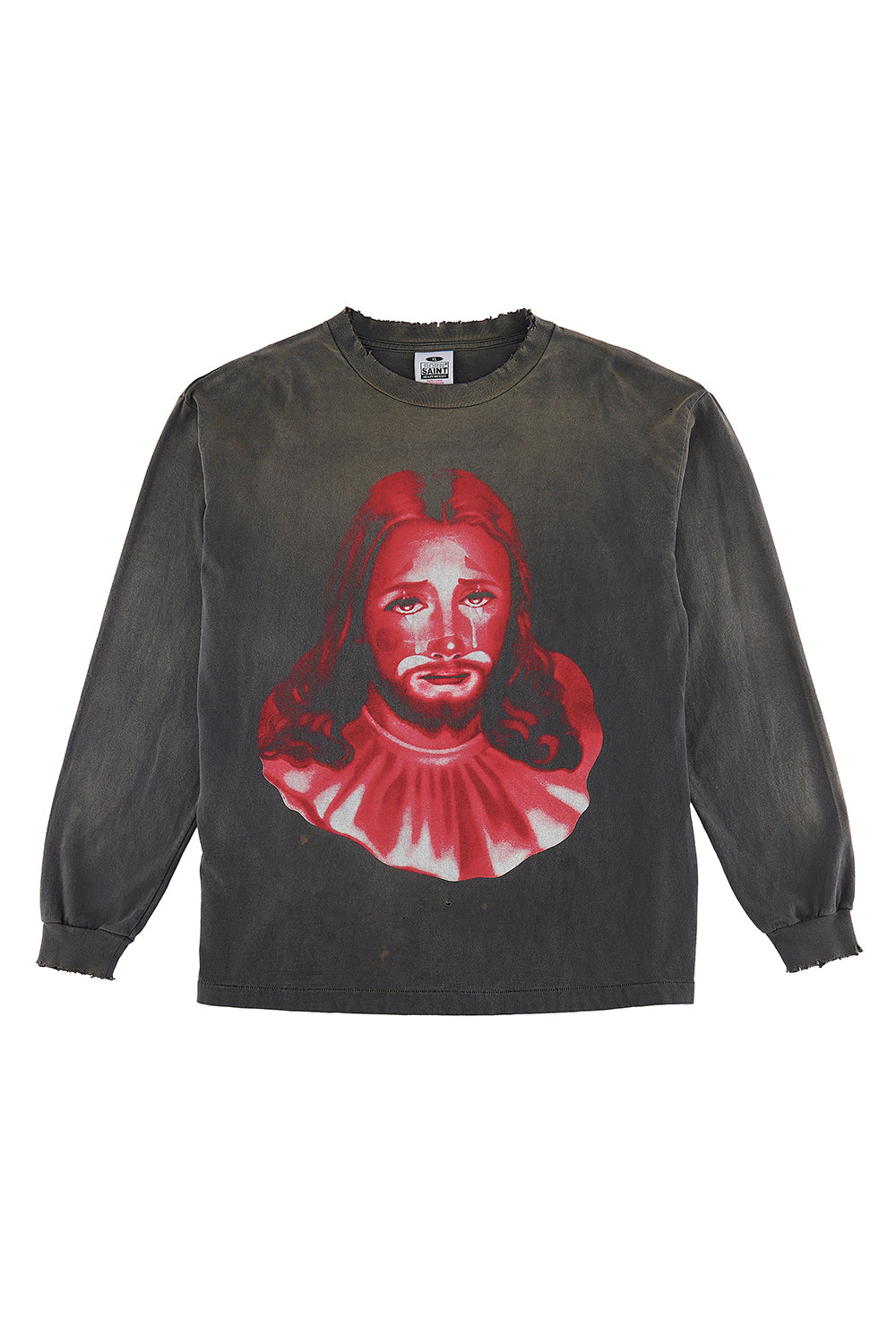 BORN X RAISED × ©SAINT M×××××× CLOWN Long sleeve T-shirt Black