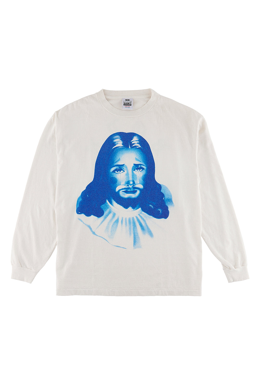 BORN X RAISED × ©SAINT M×××××× CLOWN Long sleeve T-shirt White