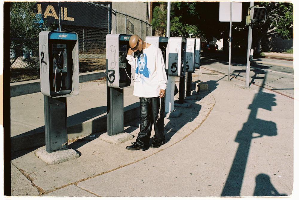 BORN X RAISED × ©SAINT M×××××× CLOWN Long sleeve T-shirt White