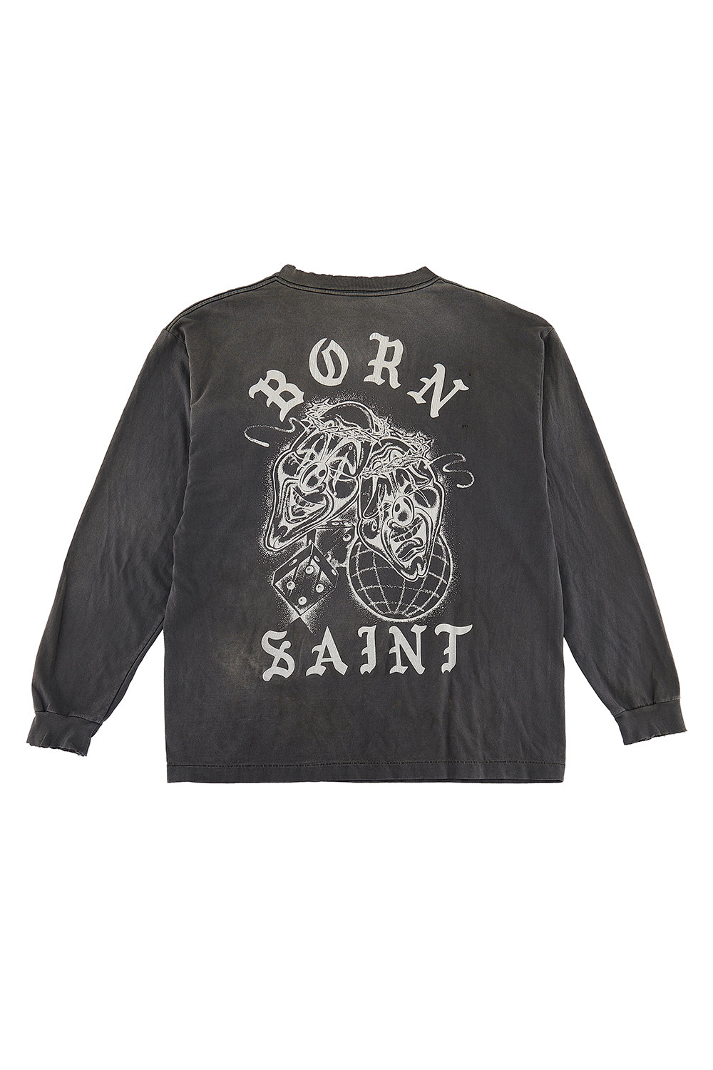 ボーン X レイズド × セントマイケル BORN SAINT ロングスリーブTシャツ ブラック