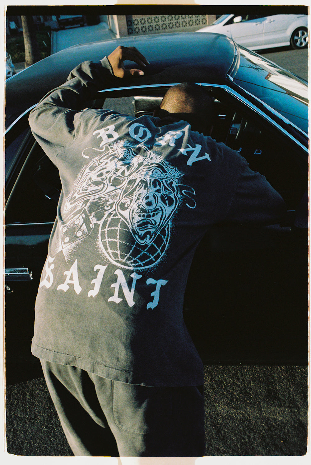 BORN X RAISED × ©SAINT M×××××× BORN SAINT Long sleeve T-shirt