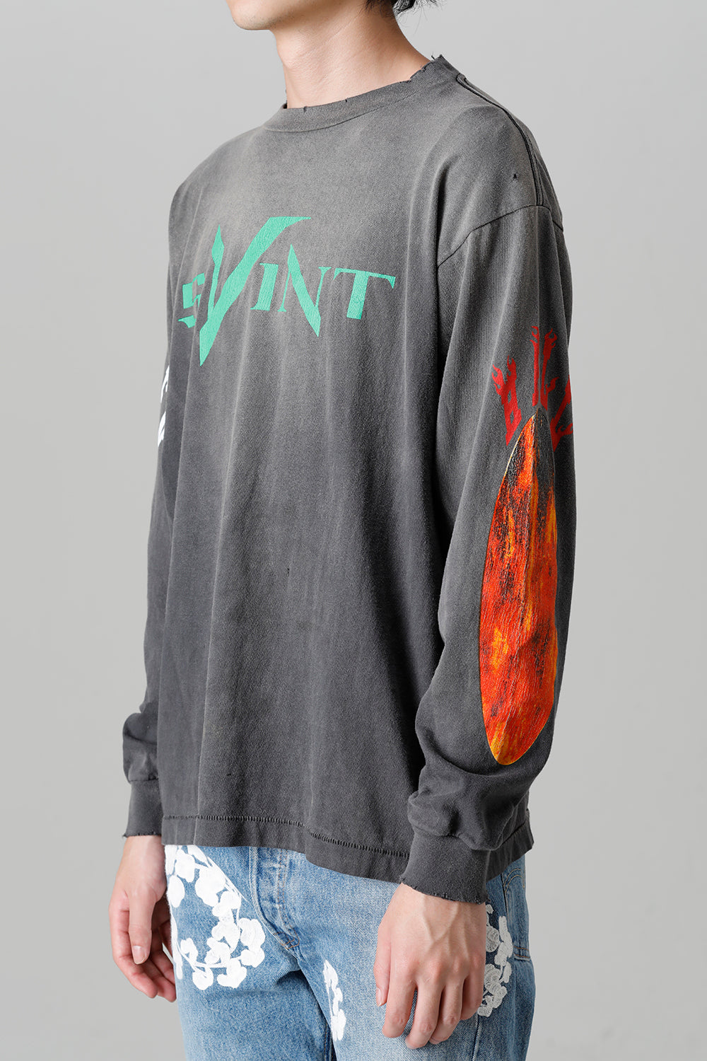 VLONE × ©SAINT M×××××× SKULL Long sleeve T-shirt