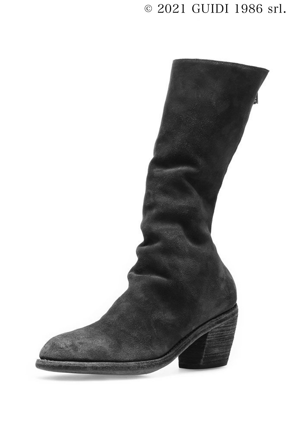 SB09 - Back Zip Mid-Calf Boots