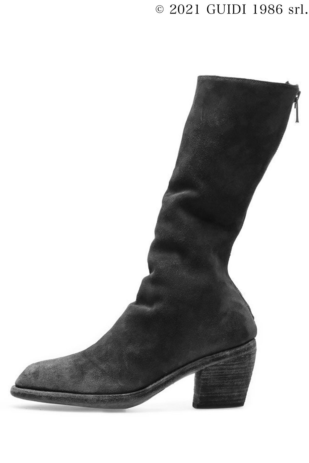 SB09 - Back Zip Mid-Calf Boots