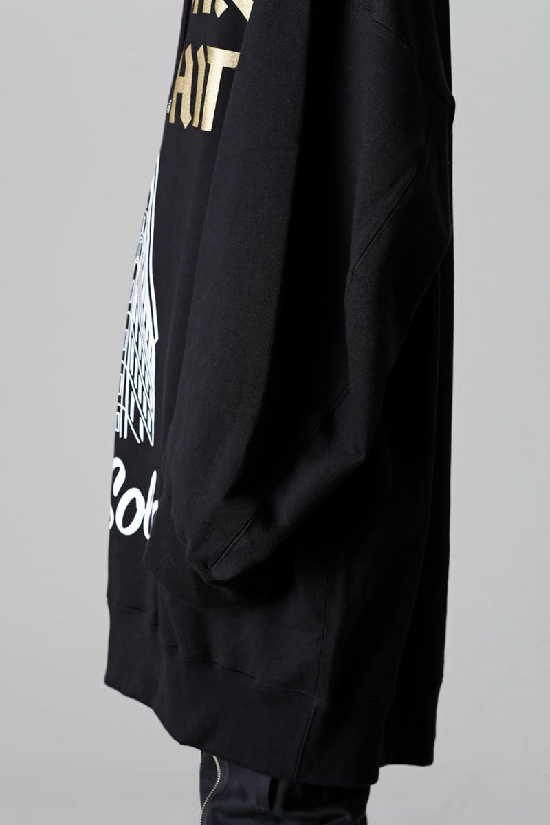 double zip balloon shaped hoodie.