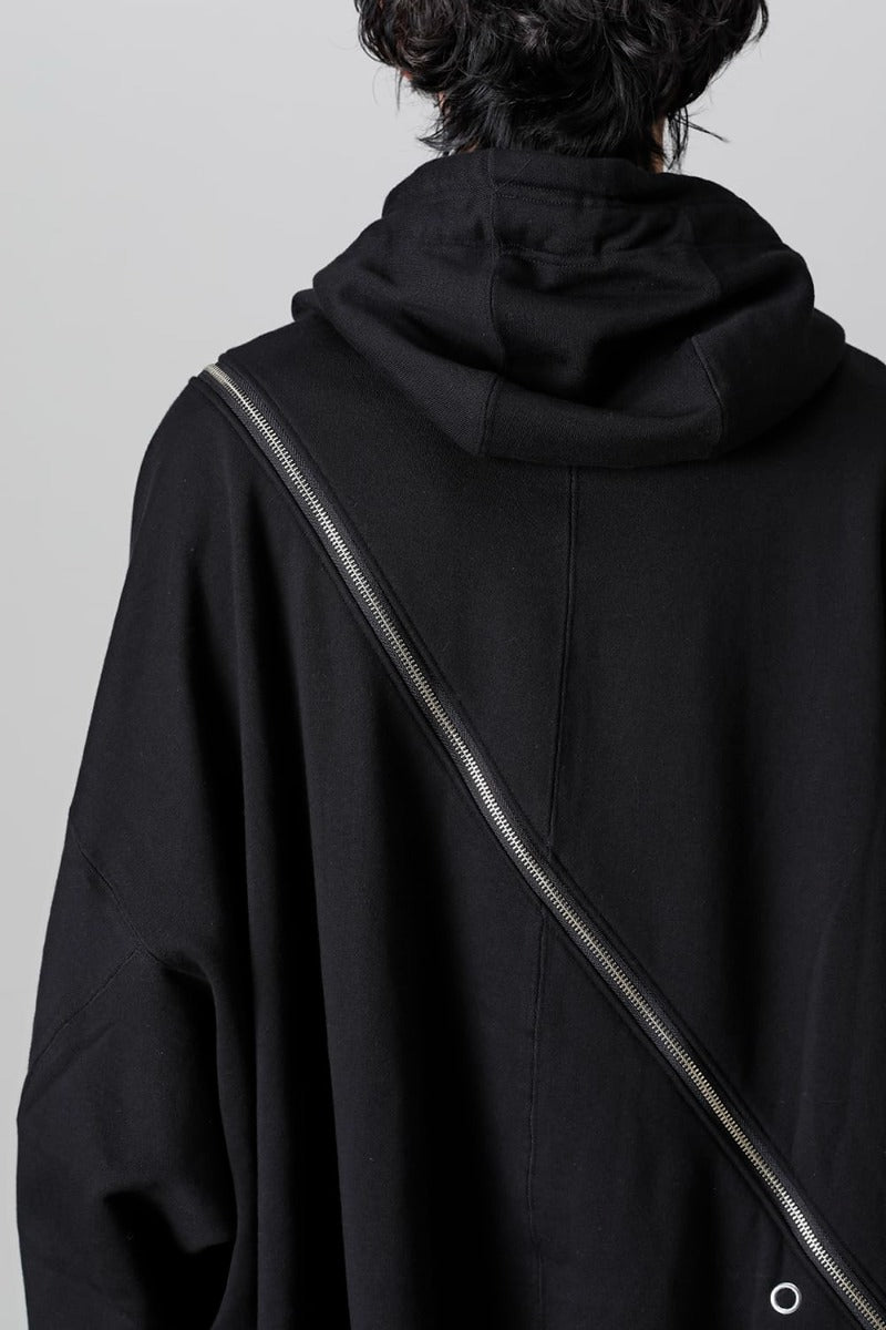 double zip balloon shaped hoodie.