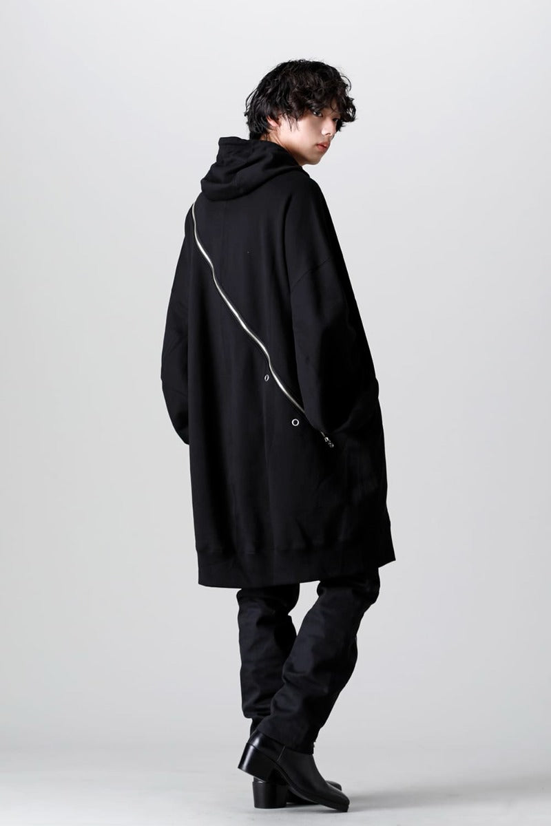 double zip balloon shaped hoodie.