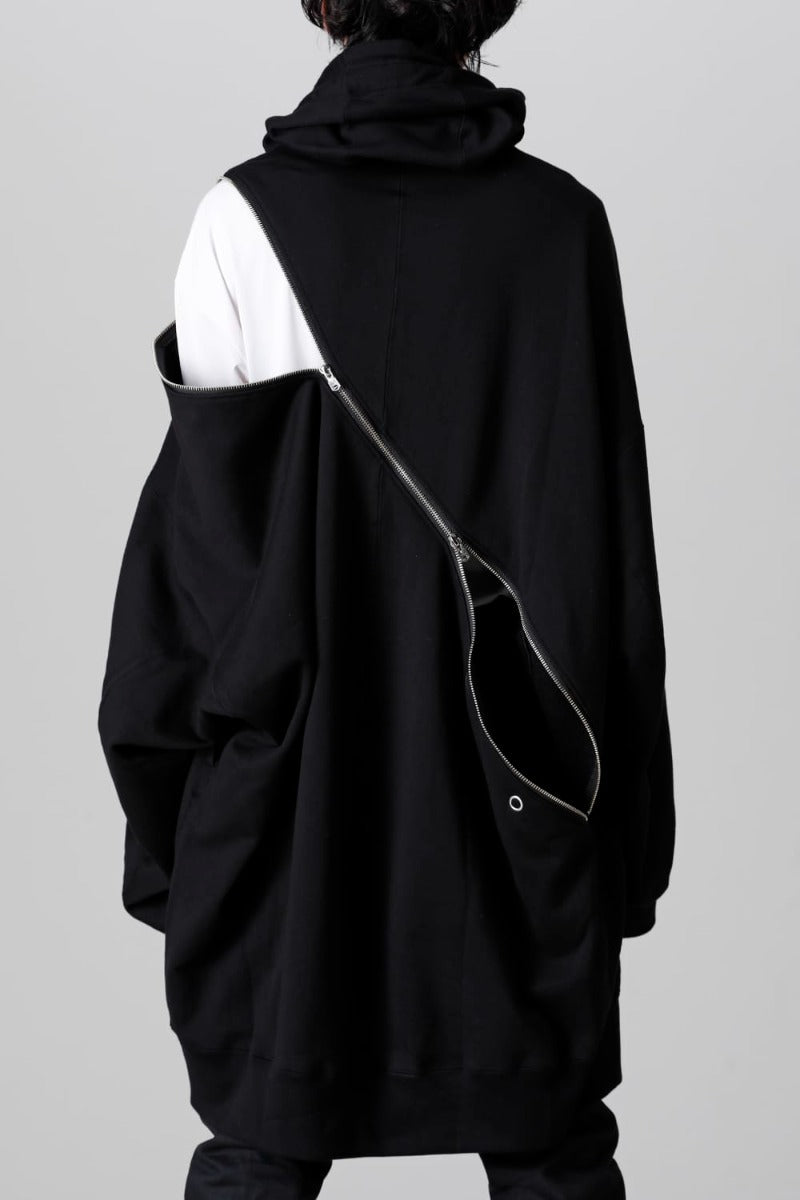 double zip balloon shaped hoodie.