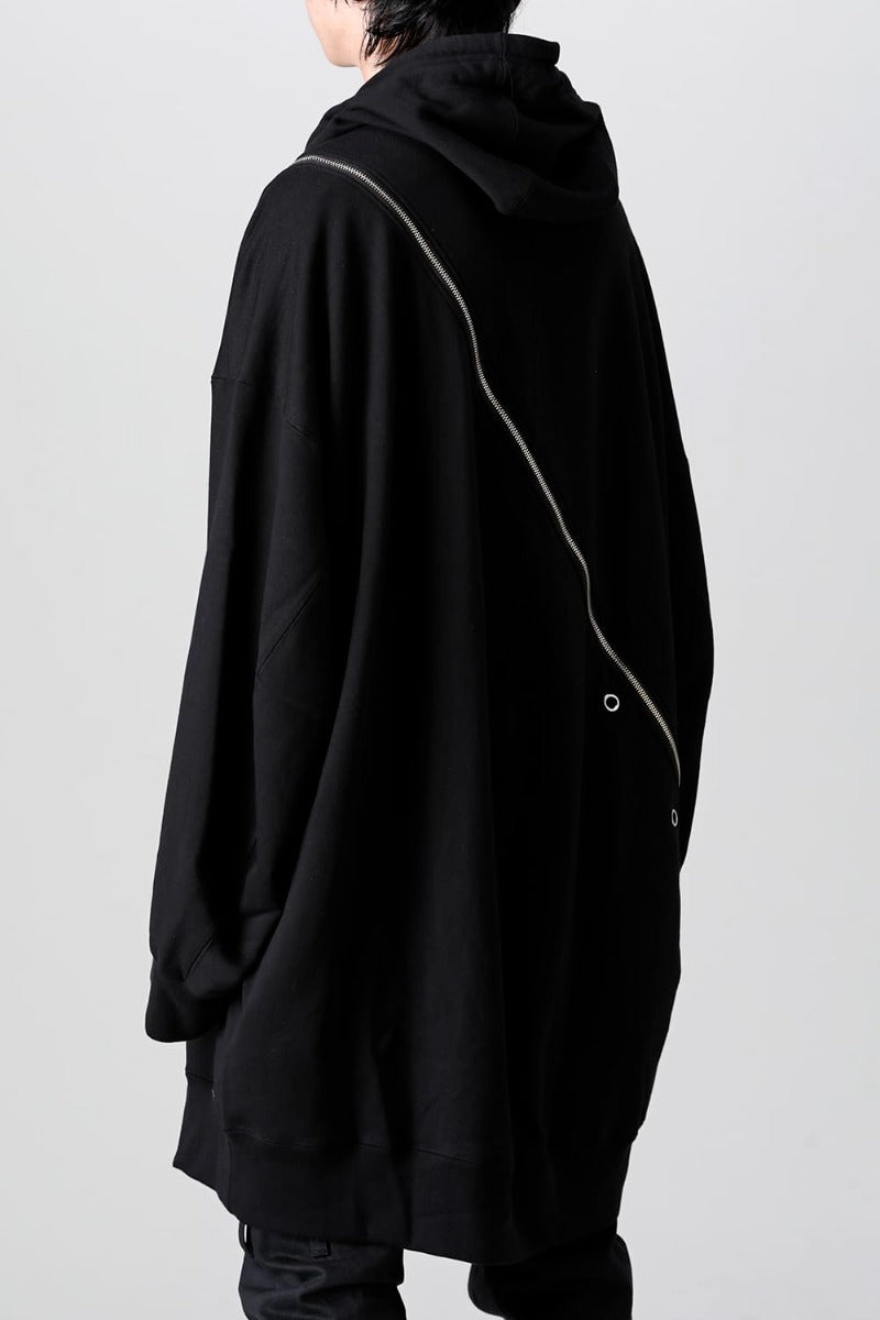 double zip balloon shaped hoodie.