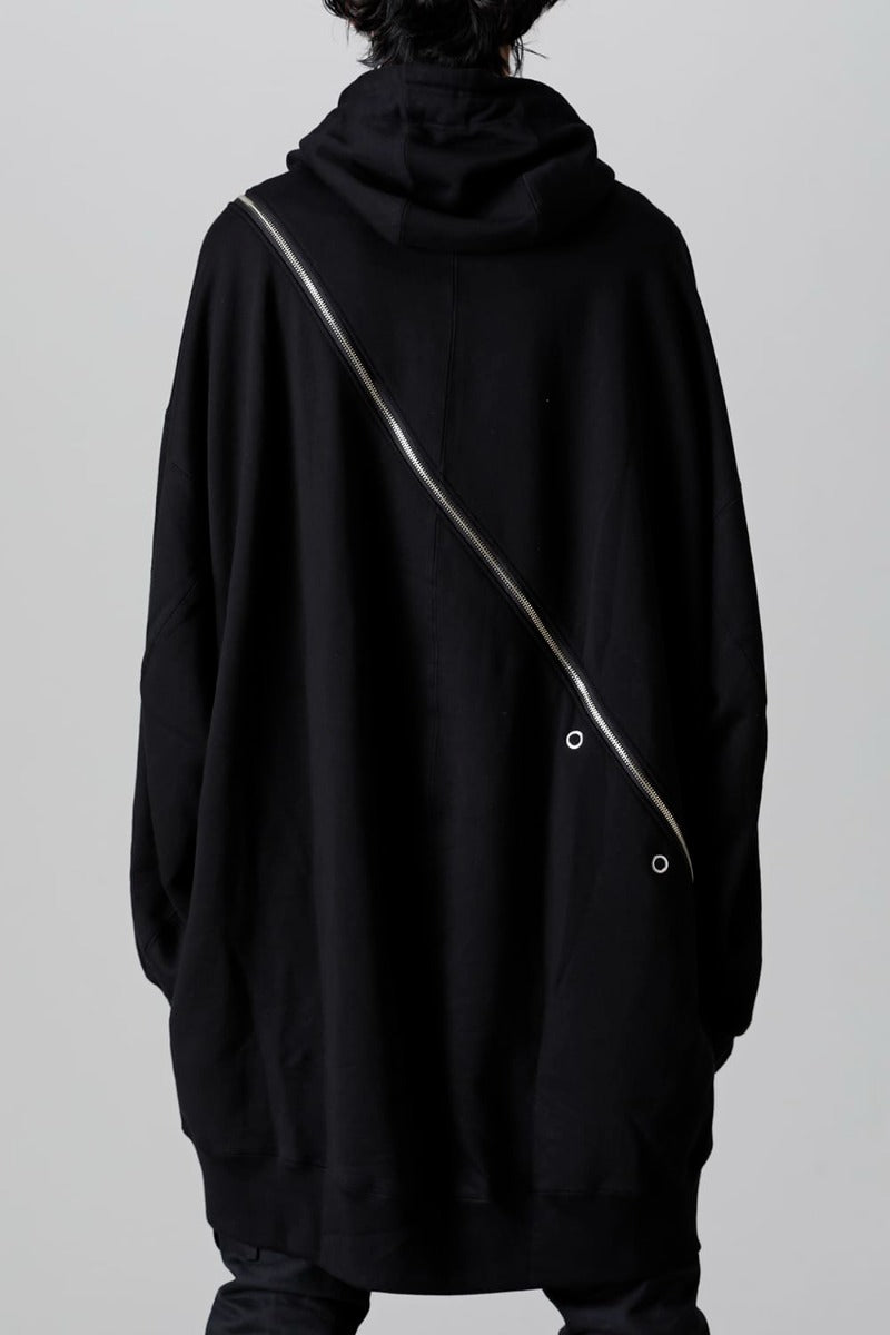 double zip balloon shaped hoodie.