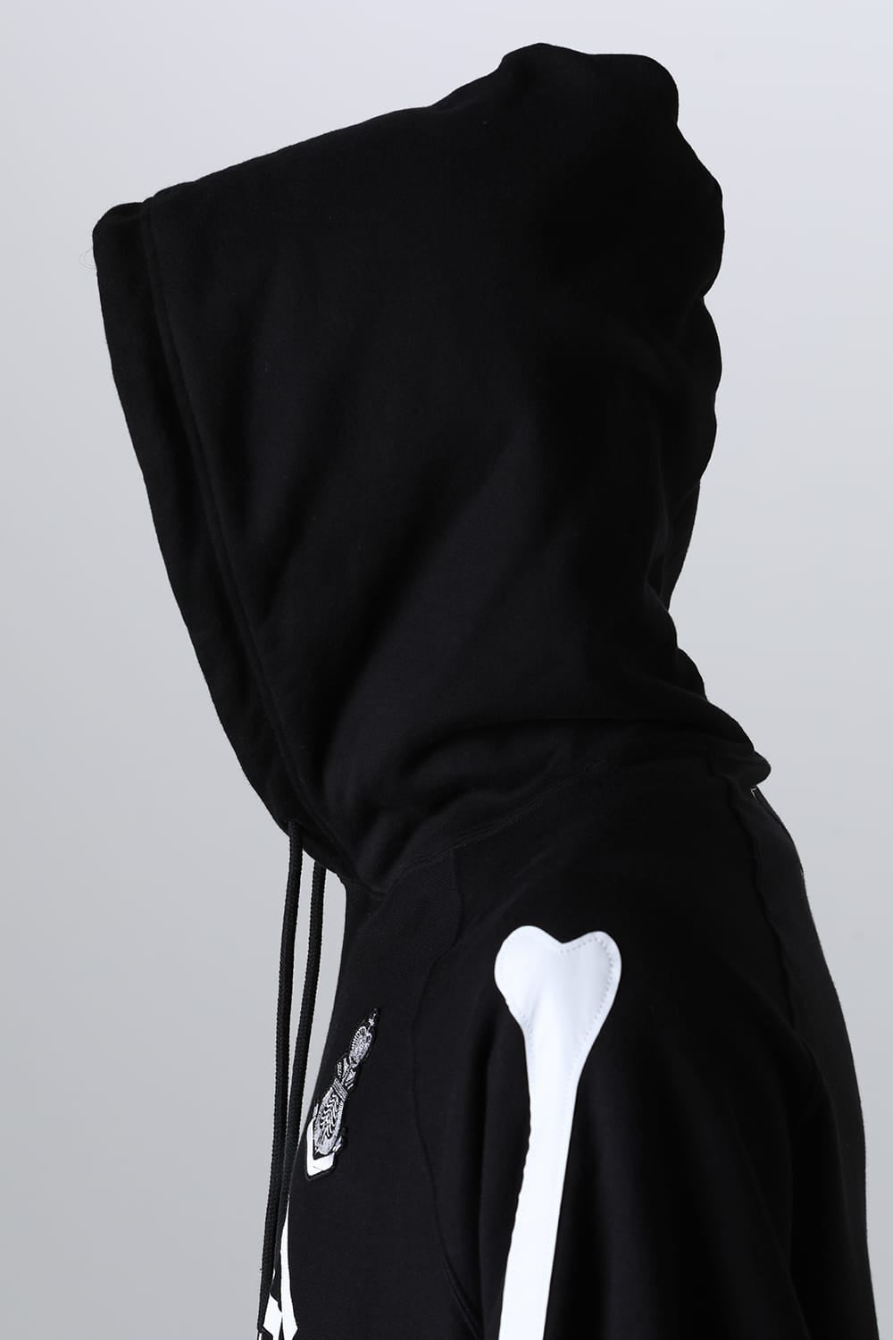 back gusset sleeve hoodie. (bone type02)