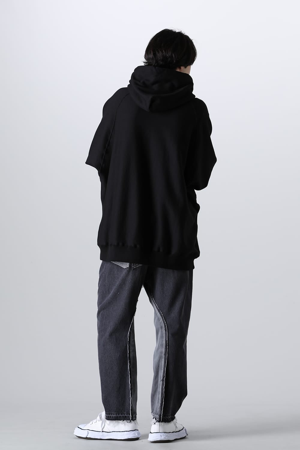 back gusset sleeve hoodie. (bone type02)