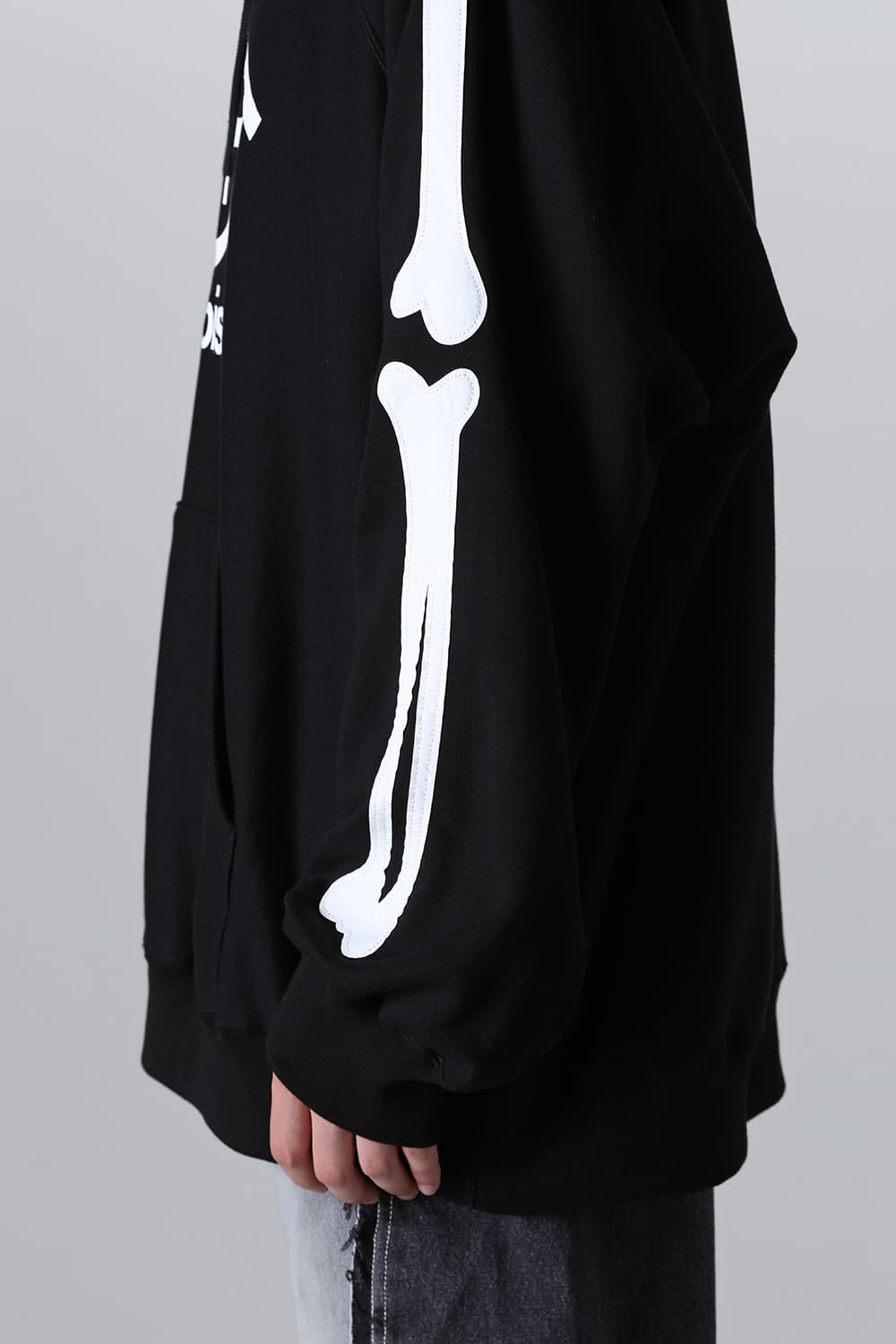 back gusset sleeve hoodie. (bone type02)