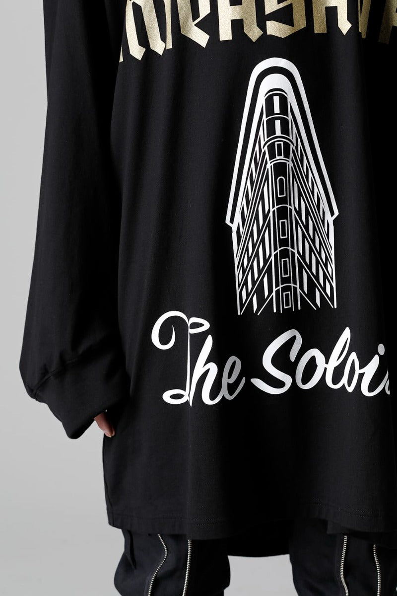 ダブルジップ バルーンシェイプド バラクラバ ネック シャツ