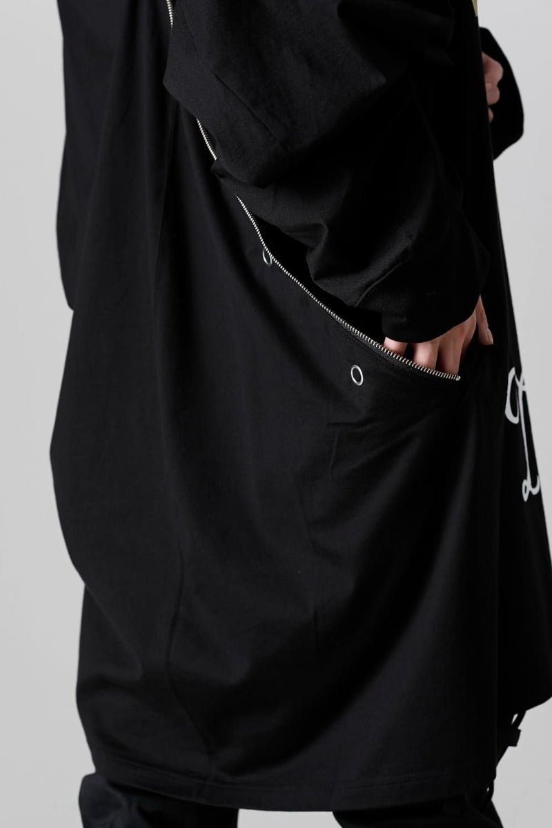 ダブルジップ バルーンシェイプド バラクラバ ネック シャツ