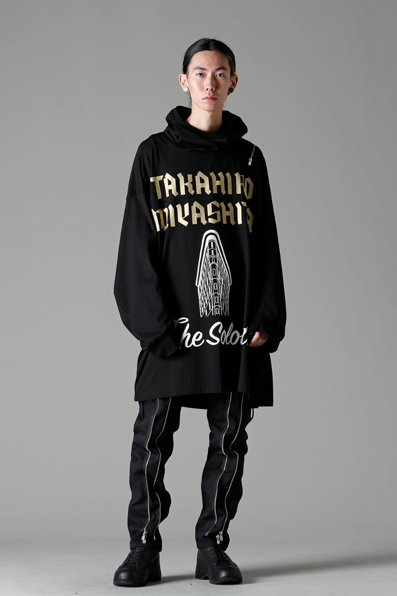 ダブルジップ バルーンシェイプド バラクラバ ネック シャツ