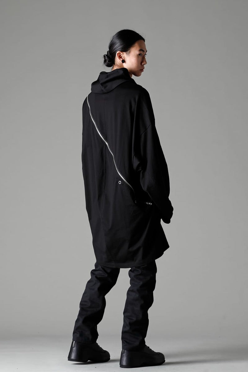 ダブルジップ バルーンシェイプド バラクラバ ネック シャツ