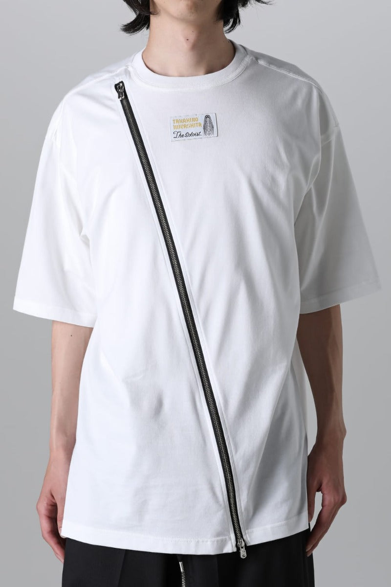 new two-way zip reverse oversized s/s t.(Jersey)(solid)