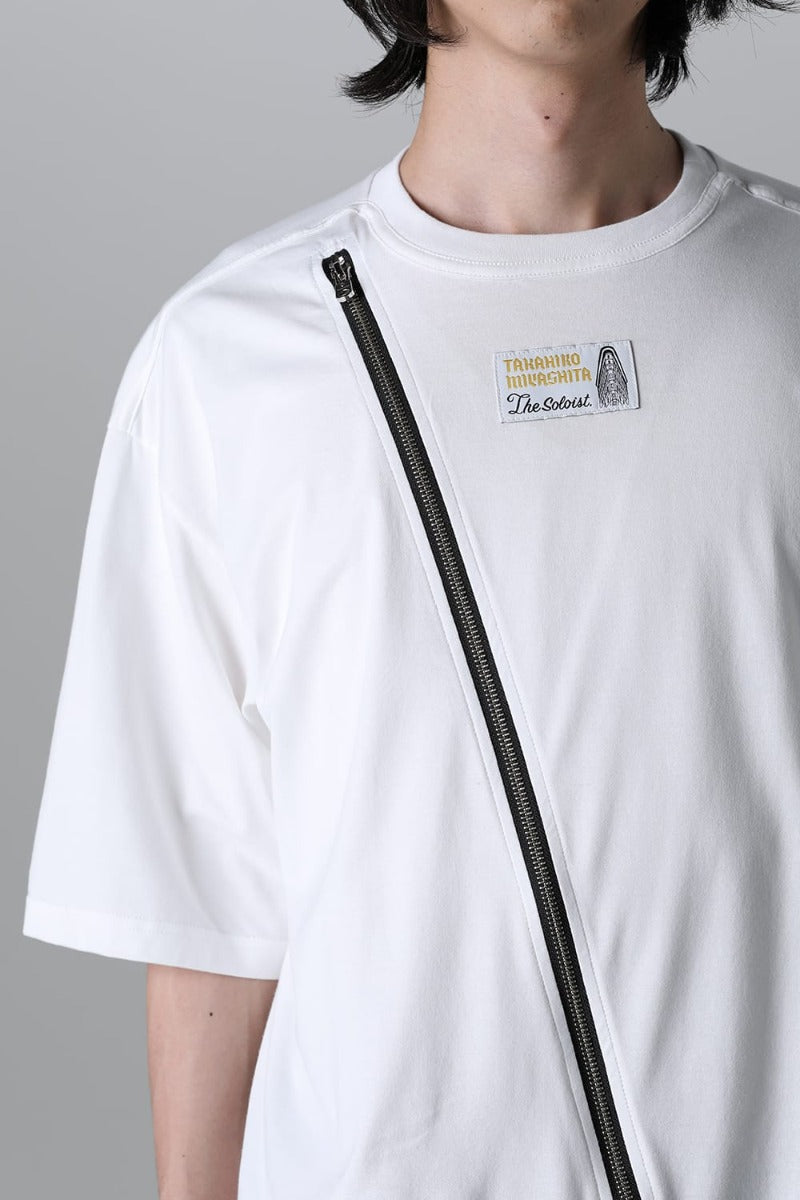 new two-way zip reverse oversized s/s t.(Jersey)(solid)