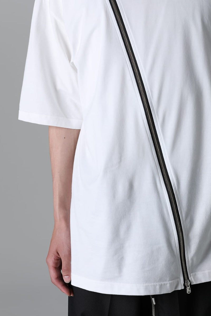 new two-way zip reverse oversized s/s t.(Jersey)(solid)