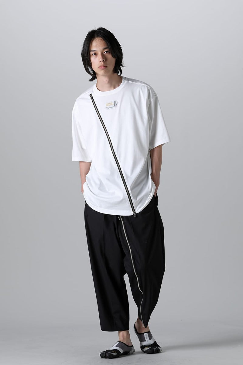 new two-way zip reverse oversized s/s t.(Jersey)(solid)