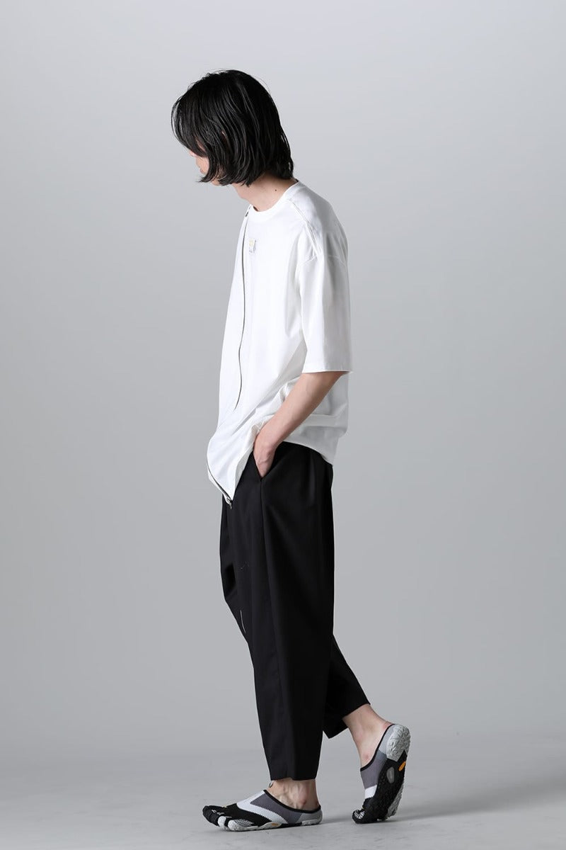 new two-way zip reverse oversized s/s t.(Jersey)(solid)