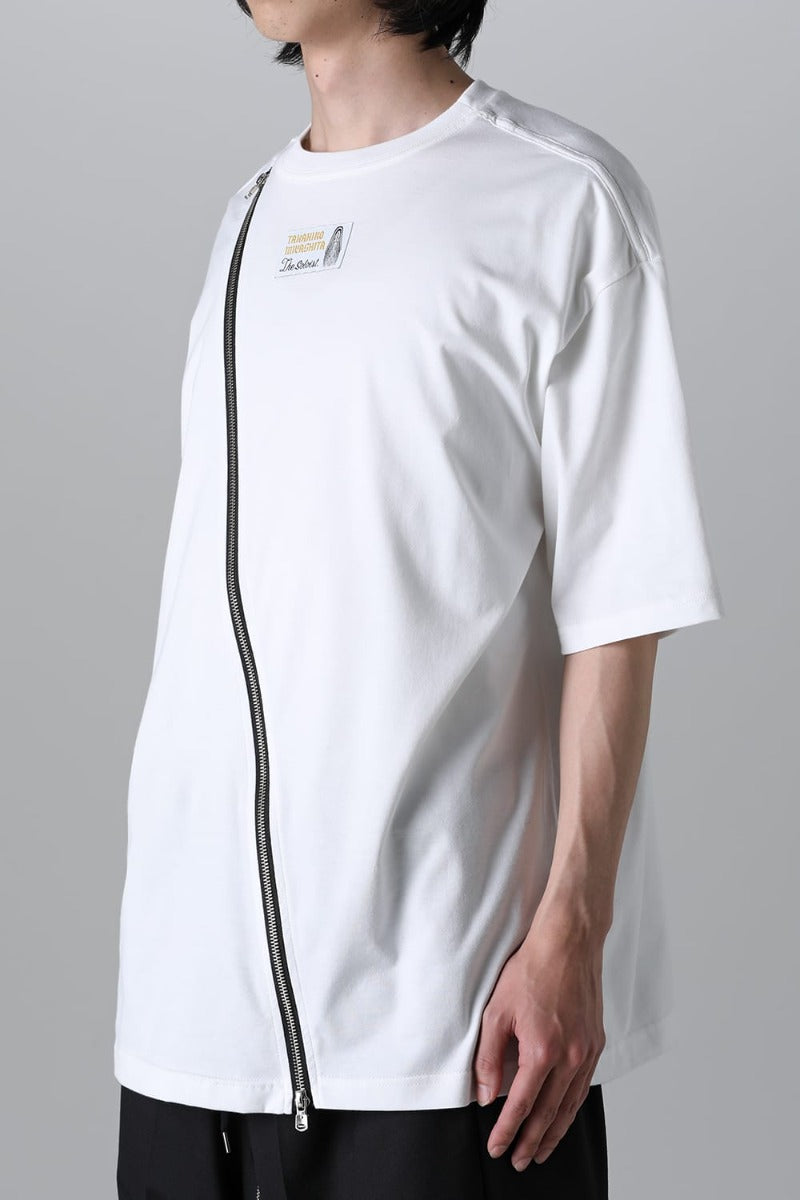new two-way zip reverse oversized s/s t.(Jersey)(solid)