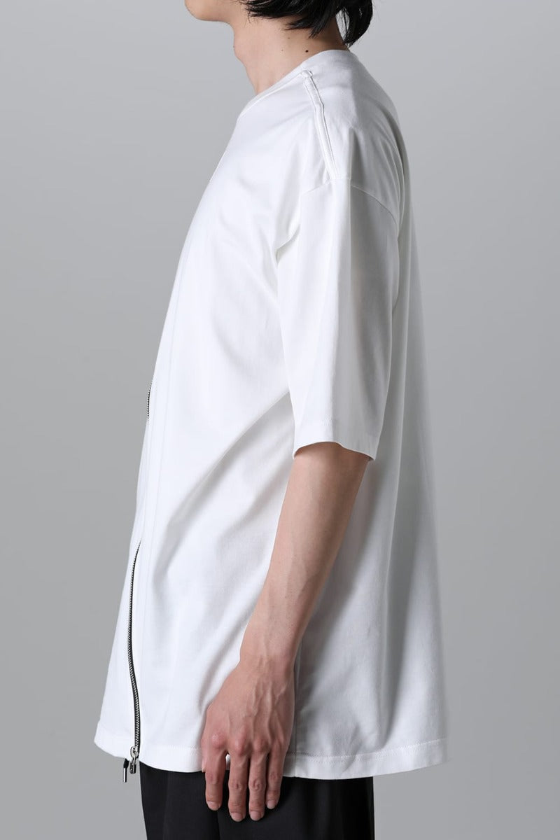 new two-way zip reverse oversized s/s t.(Jersey)(solid)