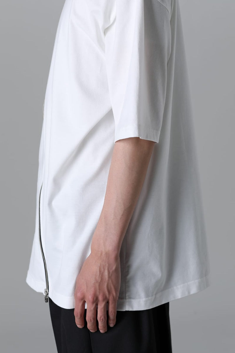 new two-way zip reverse oversized s/s t.(Jersey)(solid)