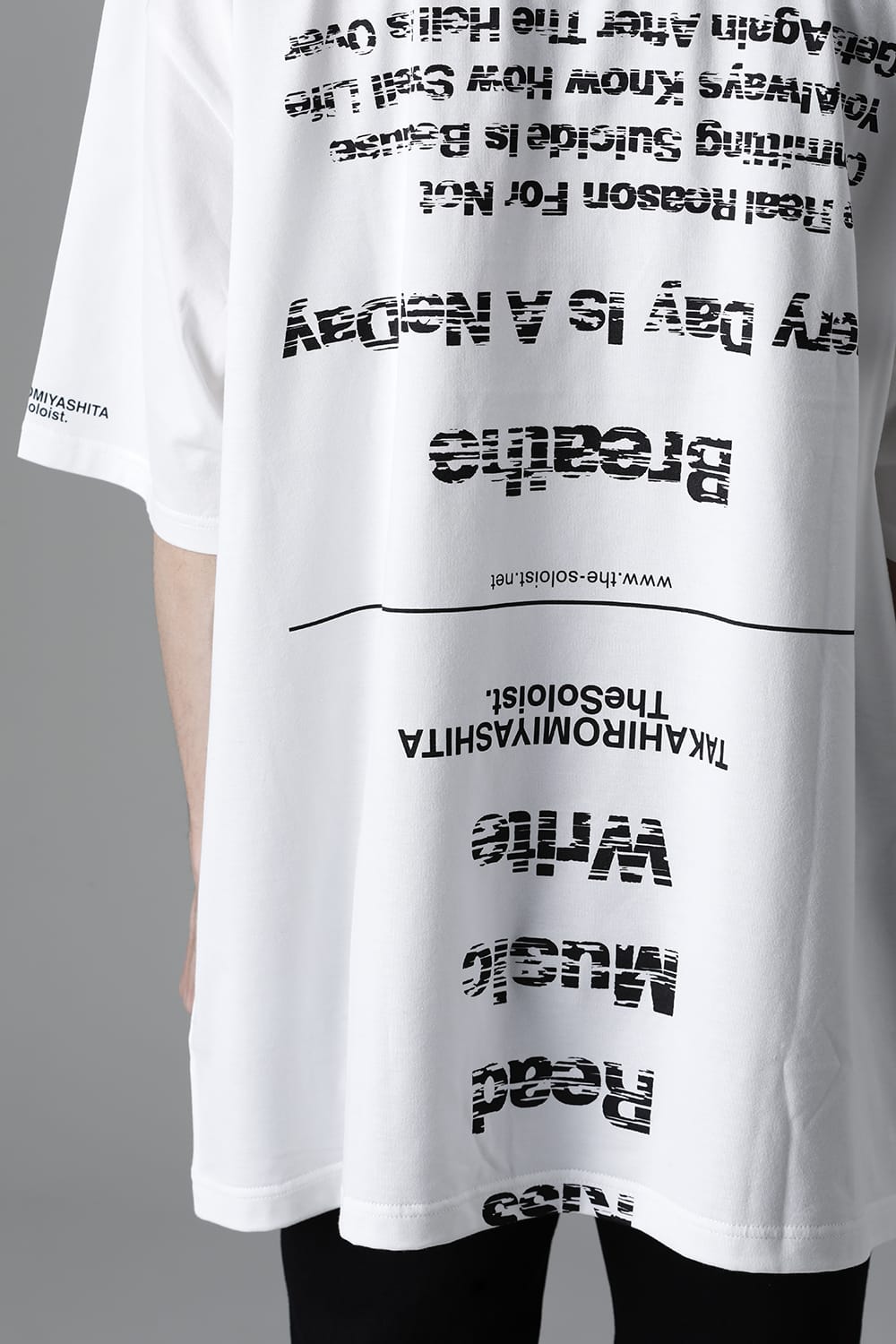 oversized s/s t. (pause≒play) White