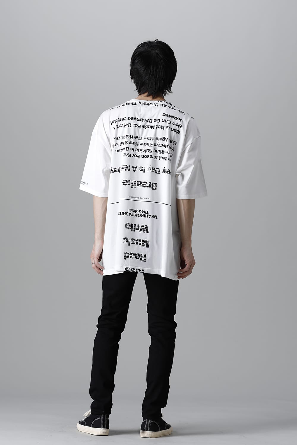 oversized s/s t. (pause≒play) White
